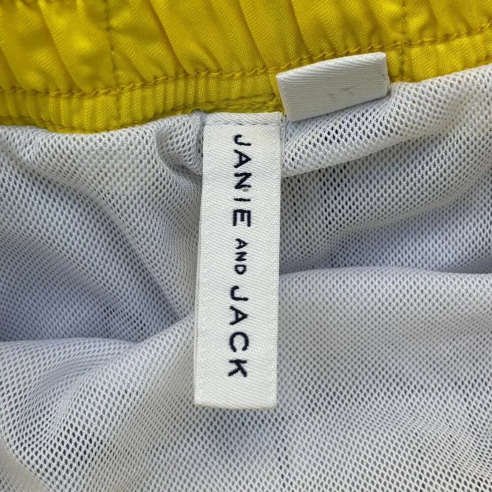 Janie and Jack Boys Size 3 Sailboat Swim Trunks Blue Yellow Summer Beach